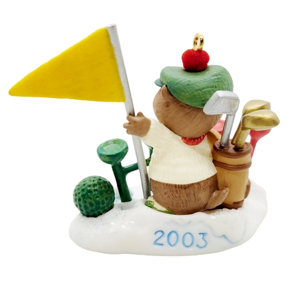 2003 Hallmark Keepsake Gopher Par 18 Golf Christmas Ornament Tammy Haddix Boxed - Picture 3 of 8